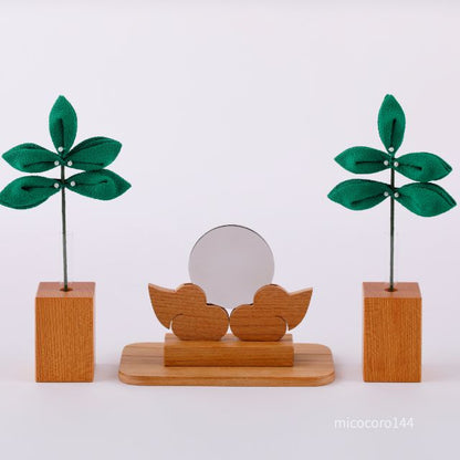 榊立て　欅　2個組